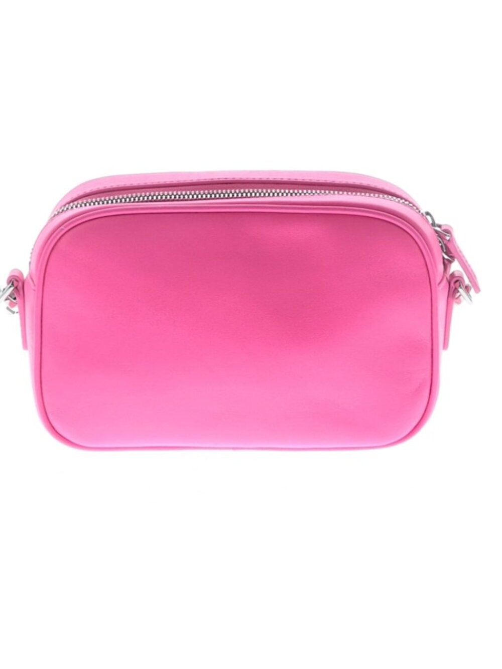 Italic Box Leather Camera Crossbody Bag in Hot Pink - Picture 11 of 11
